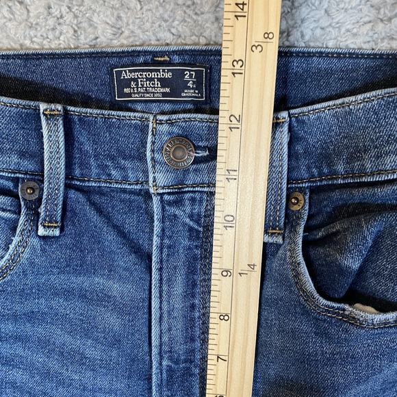 Abercrombie & Fitch Jeans‎ Womens 4R/27 Flare High Rise Denim Stretch Boho Artsy - Picture 4 of 16